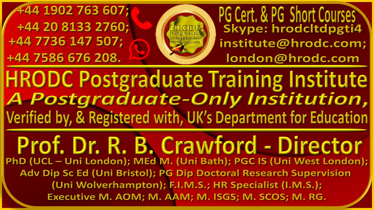 Information Graphics for HRODC Postgraduate Training Institute’s Postgraduate Certificate and Diploma -Postgraduate – Short Course Website. 